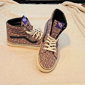 Vans Floral Print High Top Sneakers